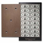 1981 (B-New York) $1 FRN CU (Fr#1911-B) BEP 16 Note Uncut Sheet