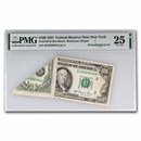 1981 (B-New York) $100 FRN VF-25 PMG (Fr#2169-B) Printed Fold