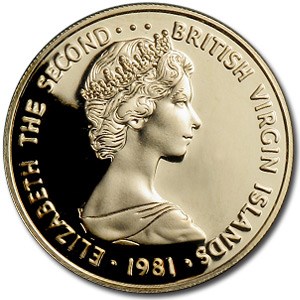 1981 British Virgin Islands Proof Gold $100 Francis Drake 1981 British Virgin Islands Proof Gold $100 Francis Drake