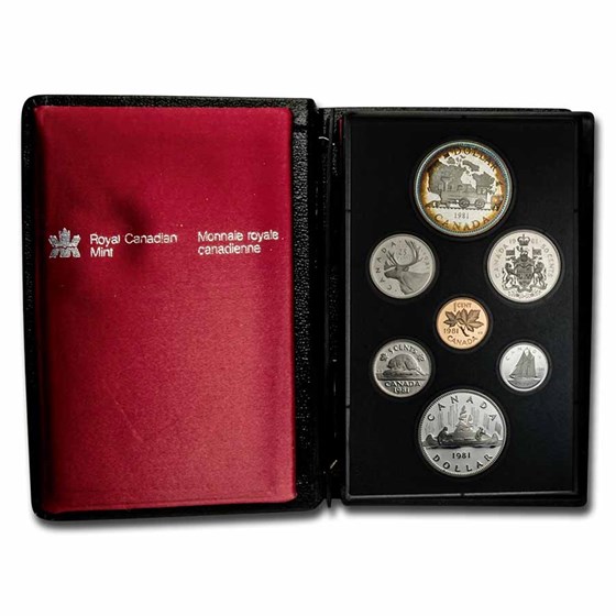 1981 Canada 7-Coin Double Dollar Proof Set