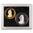 1981 Canada Gold/Silver Engelhard & JM Beaver-Castor Medal Set