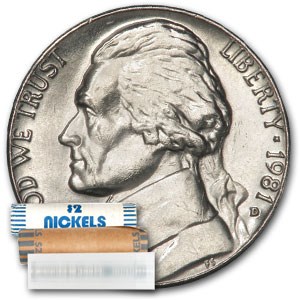 1981-D Jefferson Nickel 40-Coin Roll BU 1981-D Jefferson Nickel 40-Coin Roll BU