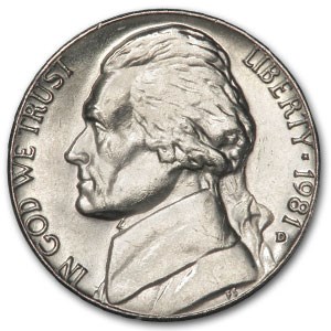 1981-D Jefferson Nickel BU