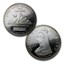 1981 Gold/Silver Round Set JM & Mallory (LTEE Beaver/Castor)