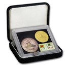 1981 Gold/Silver Round Set JM & Mallory (LTEE Beaver/Castor)