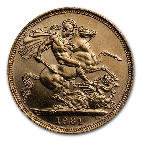 1981 Great Britain Gold Sovereign Elizabeth II BU