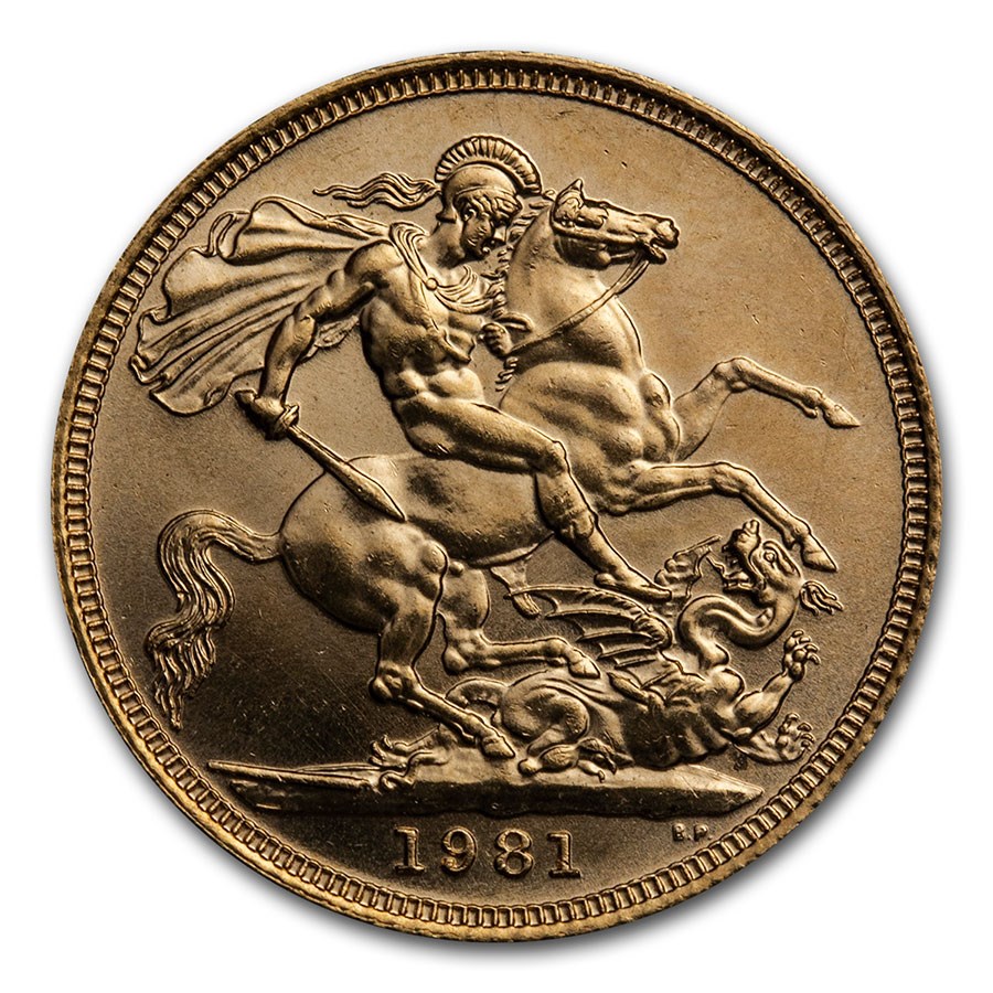 1981 Great Britain Gold Sovereign Elizabeth II BU