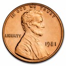 1981 Lincoln Cent BU (Red)