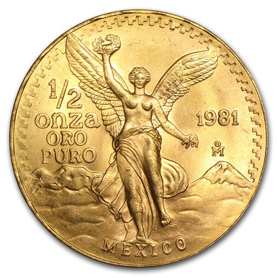 1981 Mexico 1/2 oz Gold Libertad BU 1981 Mexico 1/2 oz Gold Libertad BU