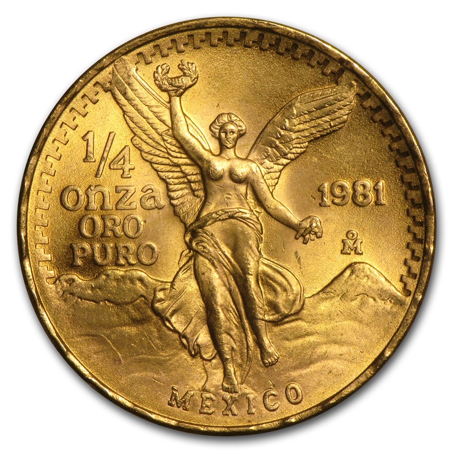 1981 Mexico 1/4 oz Gold Libertad BU