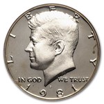 1981-S Kennedy Half Dollar Type 1 PF-69 UCAM NGC