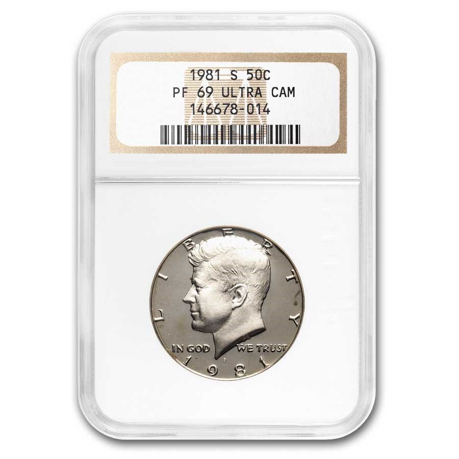 1981-S Kennedy Half Dollar Type 1 PF-69 UCAM NGC