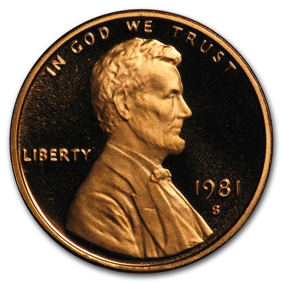 1981-S Lincoln Cent Type-2 Proof (Red) 1981-S Lincoln Cent Type-2 Proof (Red)