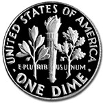1981-S Roosevelt Dime Type I Gem Proof