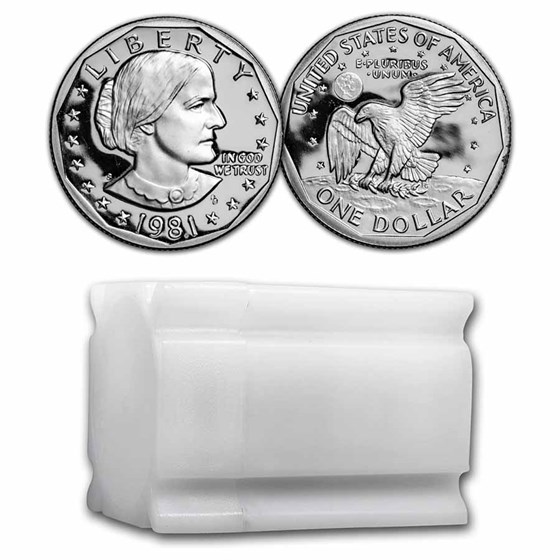 1981-S SBA 20-Coin Roll Proof (Type-1) 1981-S SBA 20-Coin Roll Proof (Type-1)