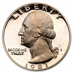 1981-S Type-II Washington Quarter 40-Coin Roll Proof