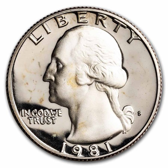1981-S Washington Quarter Type-I Gem Proof