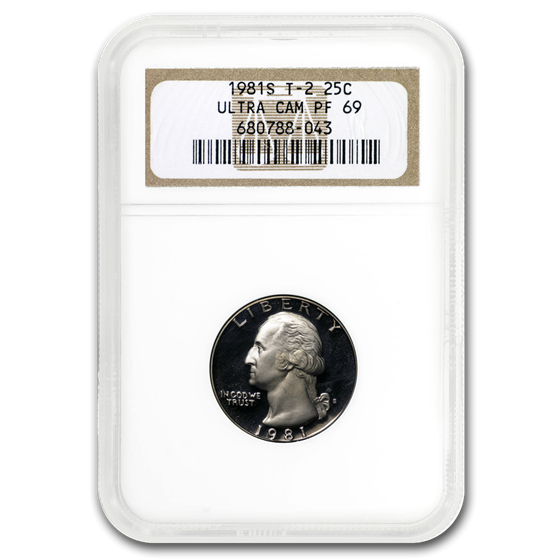 1981-S Washington Quarter Type-II PF-69 NGC 1981-S Washington Quarter Type-II PF-69 NGC