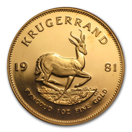 1981 South Africa 1 oz Proof Gold Krugerrand 1981 South Africa 1 oz Proof Gold Krugerrand
