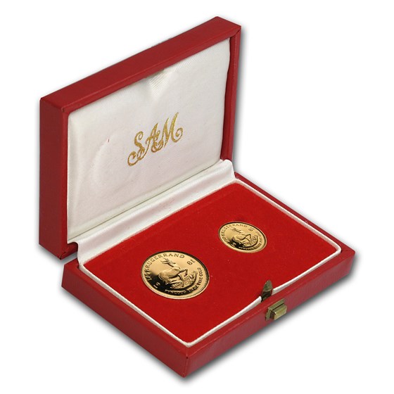 1981 South Africa 2-Coin Gold Krugerrand Proof Set 1981 South Africa 2-Coin Gold Krugerrand Proof Set