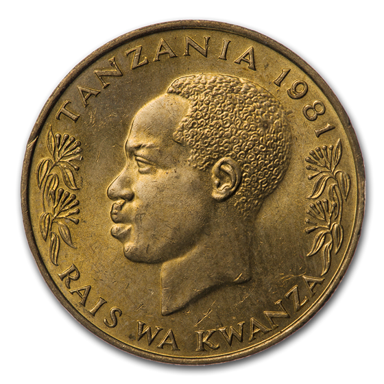 1981 Tanzania 20 Senti J.K. Nyerere/Rabbit BU 1981 Tanzania 20 Senti J.K. Nyerere/Rabbit BU