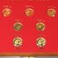 1982-1987 China 7-Coin 1/10 oz Gold Panda Prestige Set BU