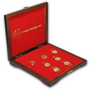 1982-1987 China 7-Coin 1/10 oz Gold Panda Prestige Set BU 1982-1987 China 7-Coin 1/10 oz Gold Panda Prestige Set BU