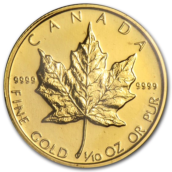 1982 Canada 1/10 oz Gold Maple Leaf BU