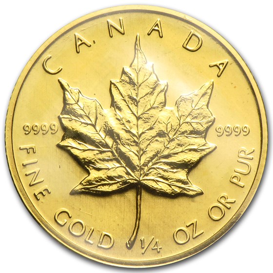 1982 Canada 1/4 oz Gold Maple Leaf BU