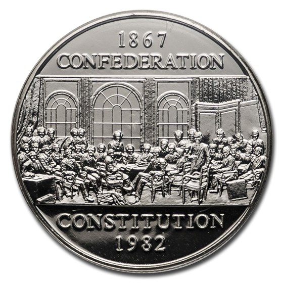 1982 Canada Nickel Dollar Constitution Prooflike (Box w/out COA) 1982 Canada Nickel Dollar Constitution Prooflike (Box w/out COA)