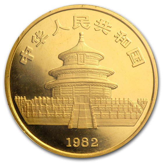 Buy 1982 China 1/2 oz Gold Panda BU (Sealed) | APMEX