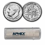 1982-D Roosevelt Dime 50-Coin Roll BU