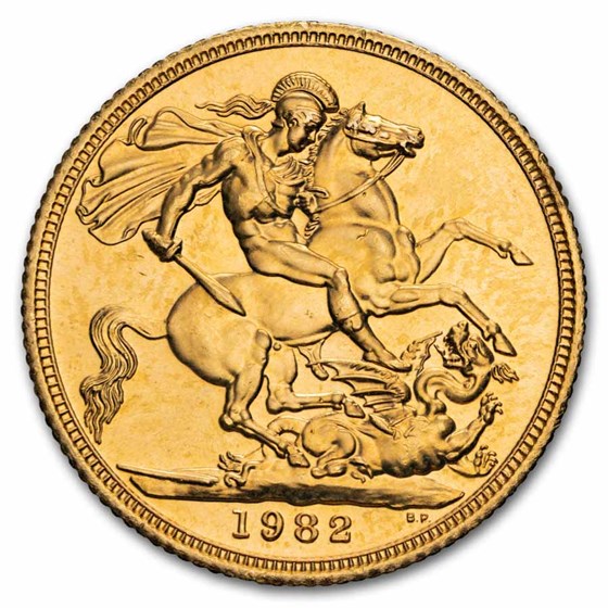 1982 Great Britain Gold Sovereign Elizabeth II BU