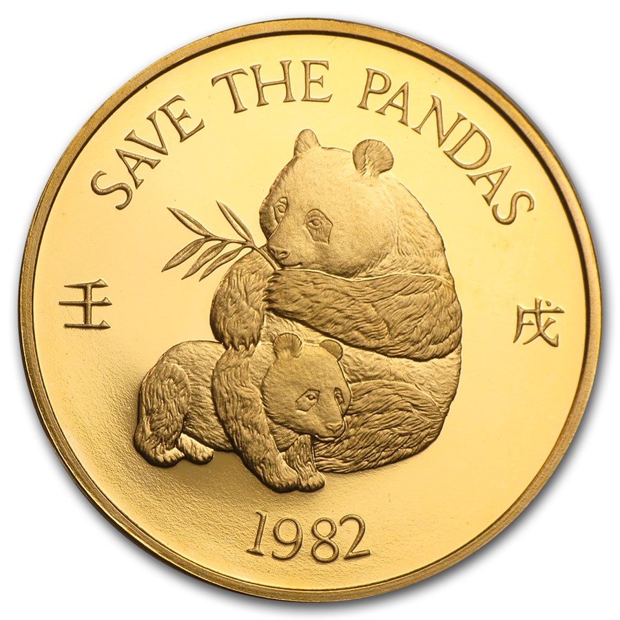 Buy 1982 Hong Kong Gold 1000 Save the Panda Proof APMEX