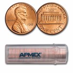 1982 Lincoln Cent 50-Coin Roll BU (Small Date-Zinc)