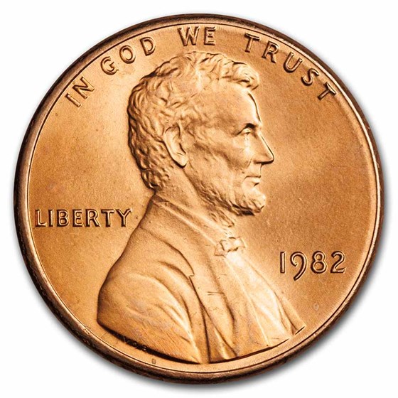 1982 Lincoln Cent BU (Copper, Small Date)
