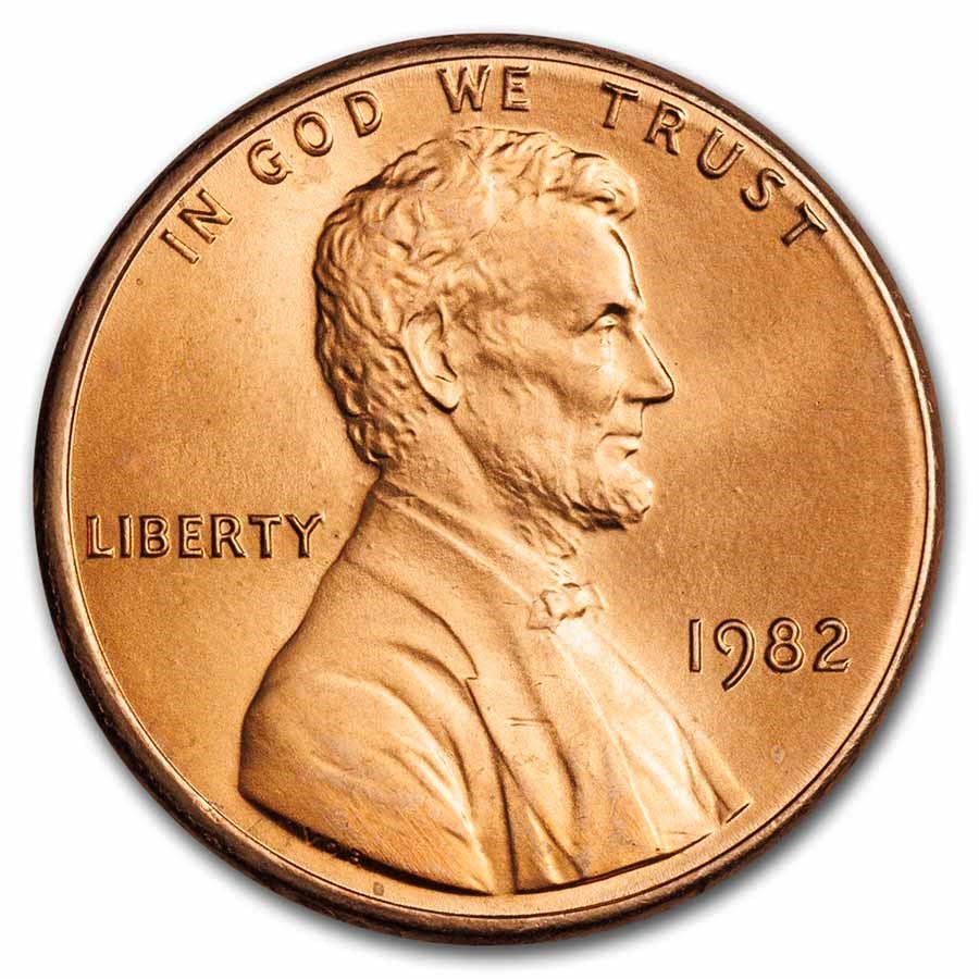 1982 Lincoln Cent BU (Copper, Small Date)