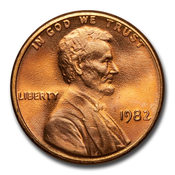 1982 Lincoln Cent BU (Zinc, Large Date) 1982 Lincoln Cent BU (Zinc, Large Date)