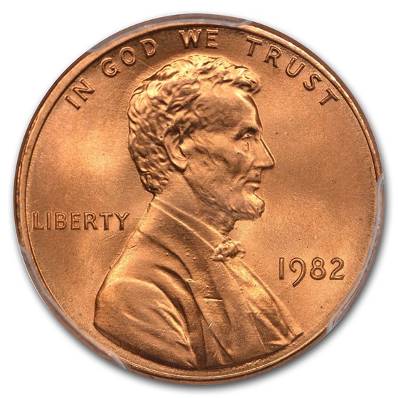 Buy 1982 Lincoln Cent Zinc, Small Date MS-68 PCGS (Red) | APMEX