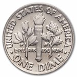 1982 No P Roosevelt Dime BU (Strong) MS-64 PCGS