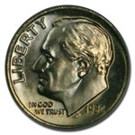 1982-No P Roosevelt Dime MS-66 PCGS