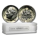 1982-P Roosevelt Dime 50-Coin Roll BU