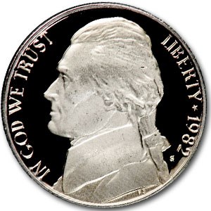 1982-S Jefferson Nickel Gem Proof