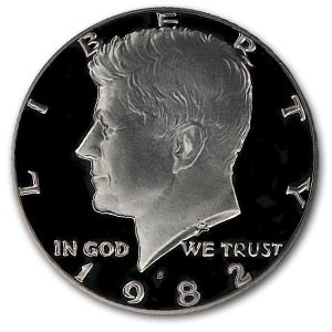 1982-S Kennedy Half Dollar Gem Proof 1982-S Kennedy Half Dollar Gem Proof
