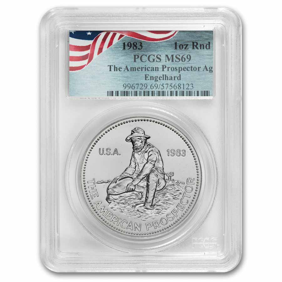 1983 1 oz Silver Round - Engelhard MS-69 PCGS (