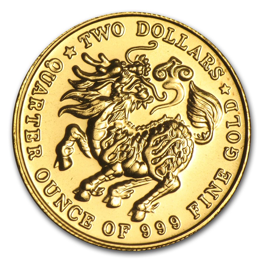 Buy 1983-1984 Singapore 1/4 oz Gold $2 Qilin BU (Random) | APMEX