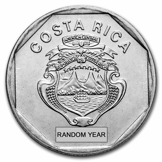1983-1992 Costa Rica 10 Colones BU 1983-1992 Costa Rica 10 Colones BU