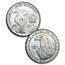 1983 3-Coin Olympic Set BU (P,D,S Dollars, w/Box & COA)