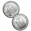 1983 3-Coin Olympic Set BU (P,D,S Dollars, w/Box & COA)