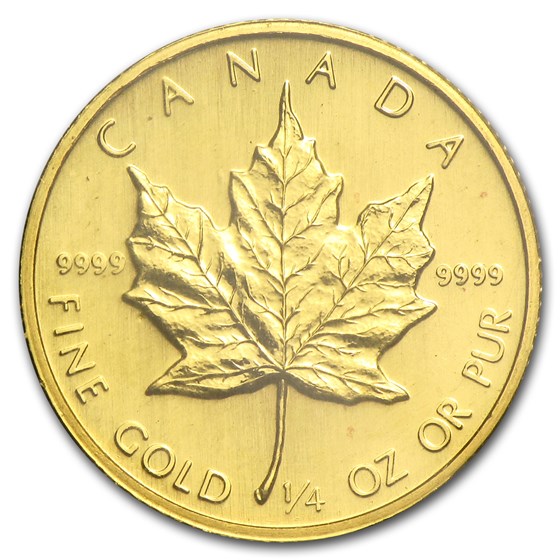 1983 Canada 1/4 oz Gold Maple Leaf BU